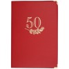 Папка адресная, «50 лет», с вкладышем, красная