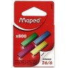 Скобы для степлеров Maped, №26/6, 800 шт., цветные