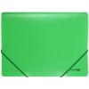 Папка пластиковая на резинке Economix, толщина пластика 0,5 мм, салатовая
