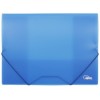 Папка пластиковая на резинке Forpus, толщина пластика 0,45 мм, прозрачная синяя