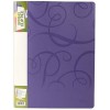 Папка пластиковая с пружинным скоросшивателем Barocco, толщина пластика 0,65 мм, фиолетовая